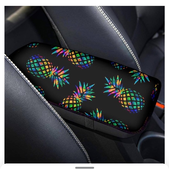 NWT Pineapple Armrest Cover- Black/Multicolor - Picture 4 of 8
